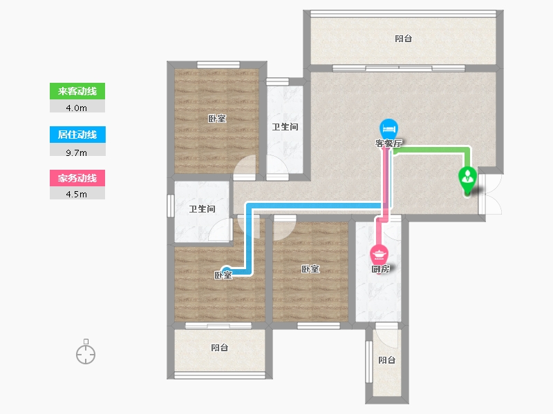 四川省-凉山彝族自治州-凉山州城投·启宸-93.60-户型库-动静线