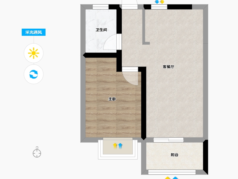 广西壮族自治区-北海市-恒海居-39.64-户型库-采光通风