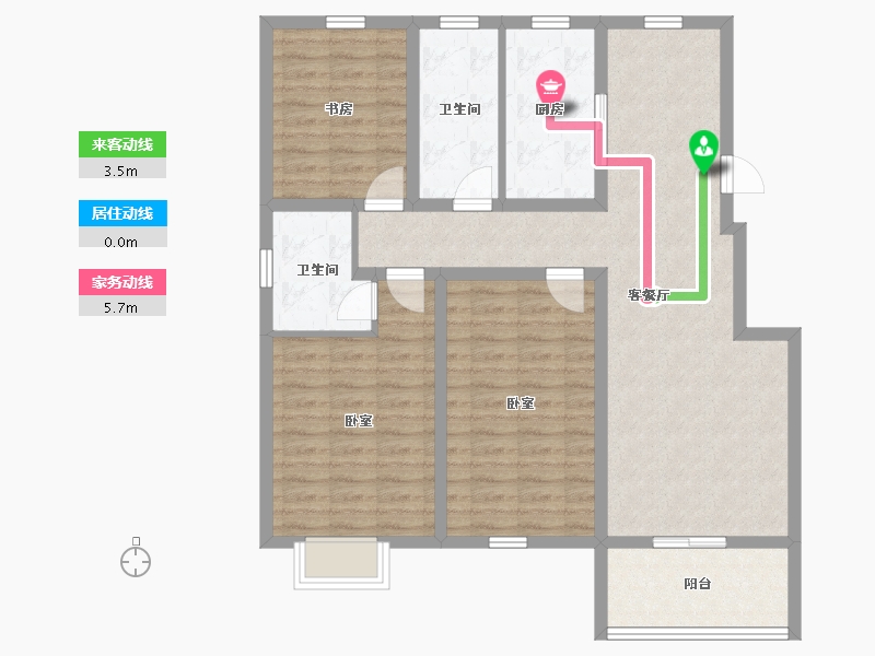 江苏省-连云港市-和安·紫薇园-102.41-户型库-动静线