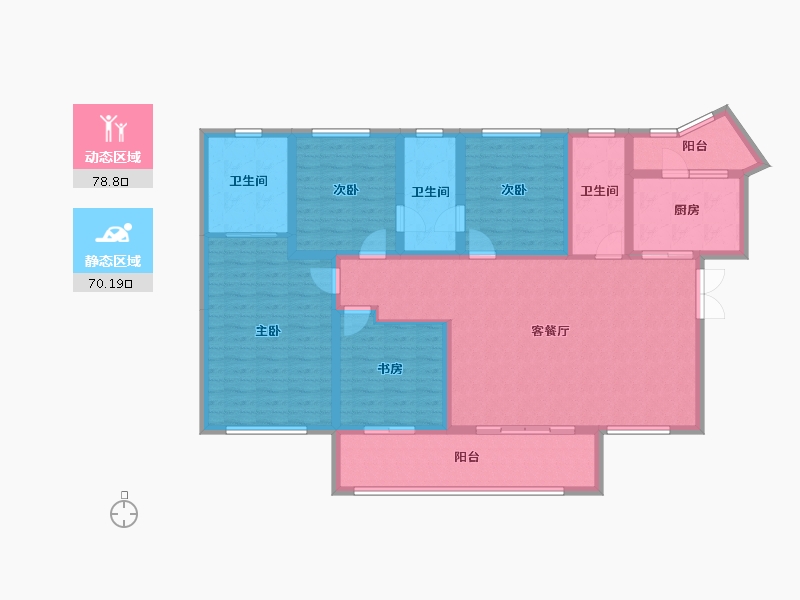 云南省-昆明市-乡鸭湖-133.93-户型库-动静分区