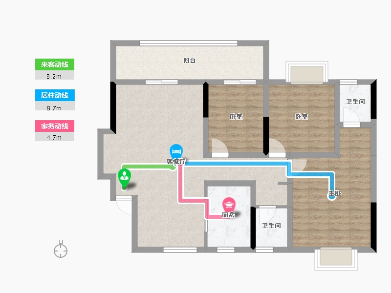 广西壮族自治区-桂林市-昭州鑫城C4区-94.06-户型库-动静线