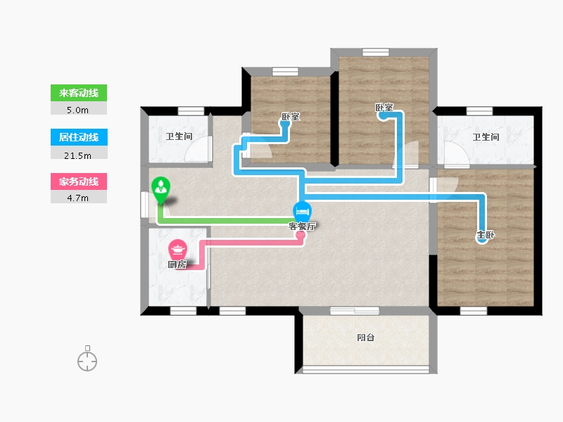 四川省-达州市-碧桂园珑樾湾-79.84-户型库-动静线