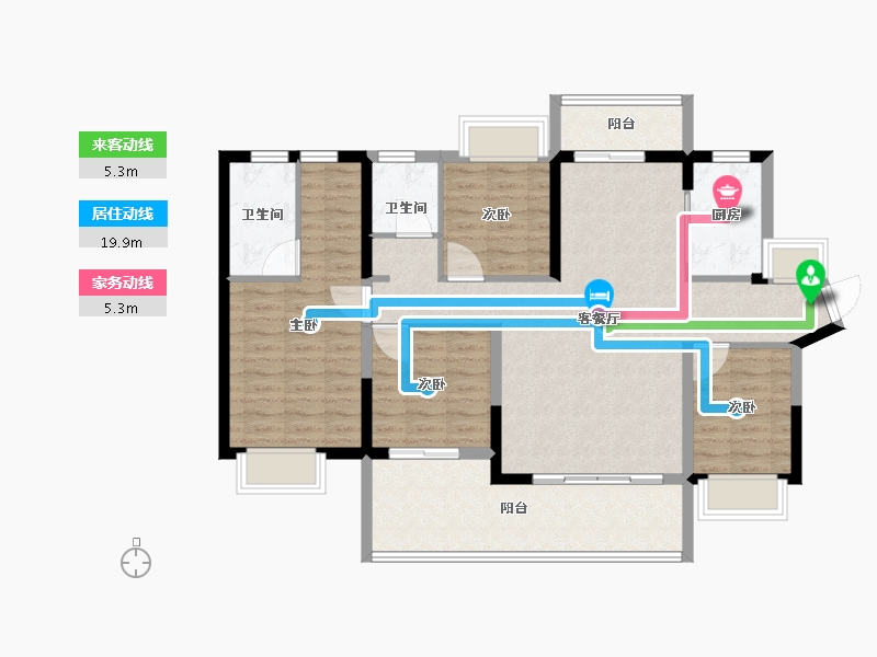 广东省-揭阳市-半岛明珠-109.00-户型库-动静线