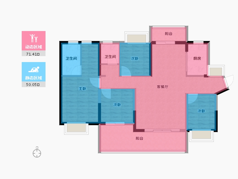 广东省-揭阳市-半岛明珠-109.00-户型库-动静分区