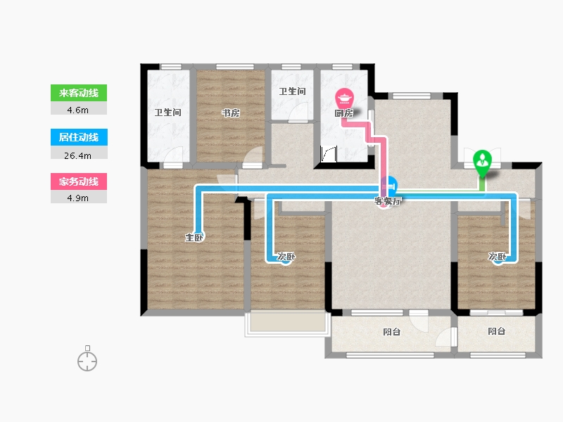 山东省-济南市-保利熙悦-132.81-户型库-动静线