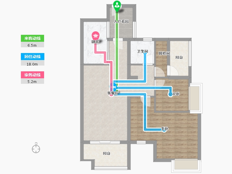 河南省-开封市-枫华西湖湾公园府-78.95-户型库-动静线