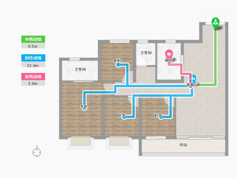 江苏省-常州市-弘阳上坤云峯-114.00-户型库-动静线