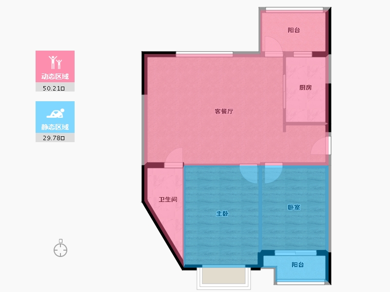 河南省-开封市-枫华之家-72.59-户型库-动静分区