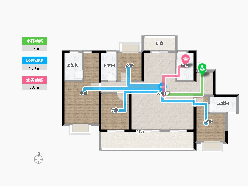 广东省-揭阳市-半岛明珠-137.01-户型库-动静线