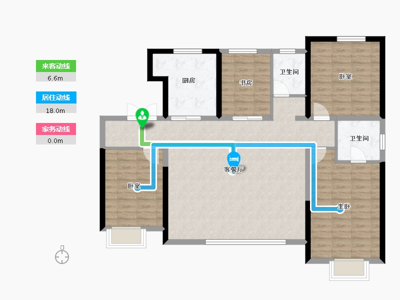 山西省-太原市-荣盛·龙城印象-114.66-户型库-动静线