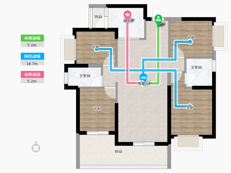 广东省-揭阳市-半岛明珠-85.08-户型库-动静线