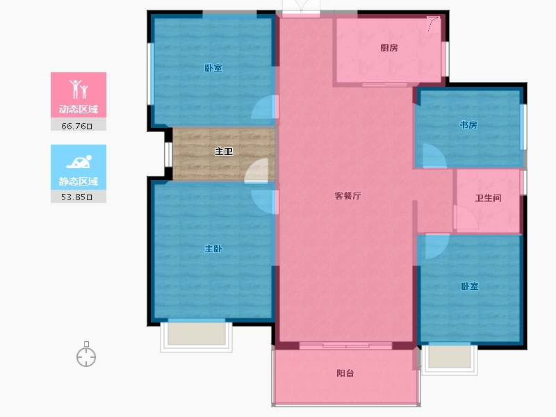 江西省-九江市-联泰·万泰城-116.00-户型库-动静分区