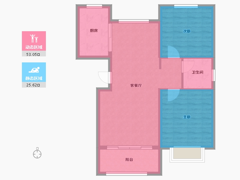 河北省-石家庄市-东创观澜上院-71.09-户型库-动静分区