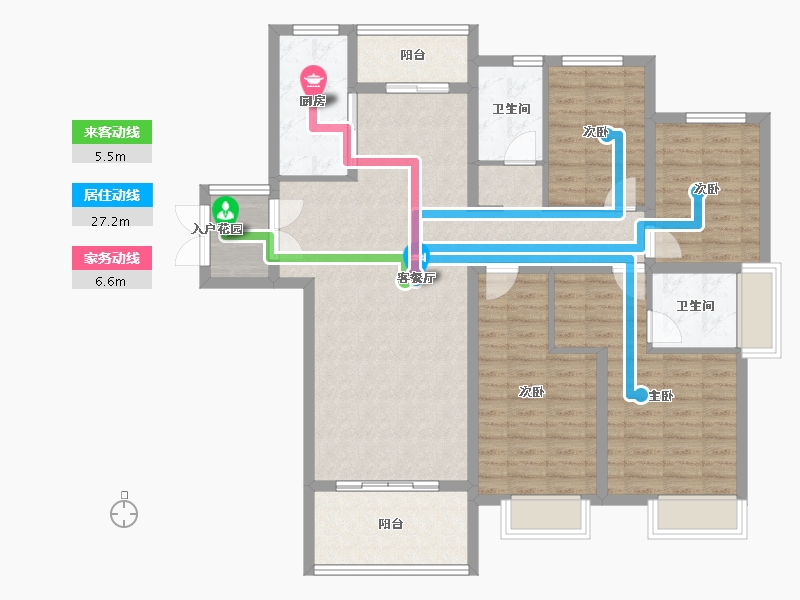 河南省-开封市-枫华西湖湾公园府-117.58-户型库-动静线