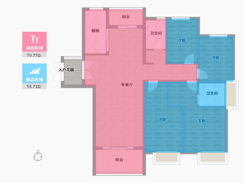 河南省-开封市-枫华西湖湾公园府-117.58-户型库-动静分区