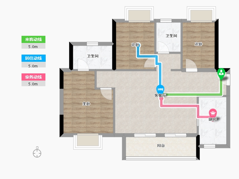 广东省-东莞市-融创云玥台-80.00-户型库-动静线