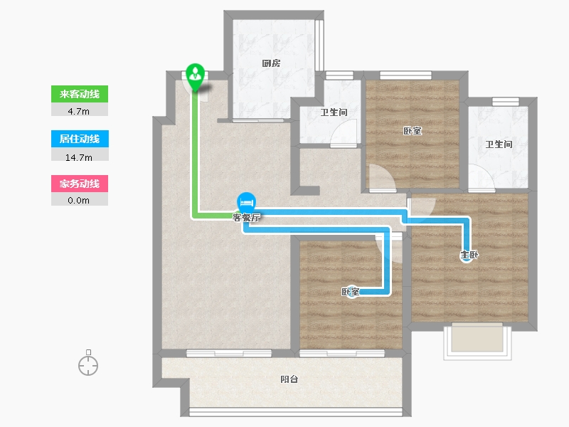 江苏省-常州市-弘阳上坤云峯-84.80-户型库-动静线