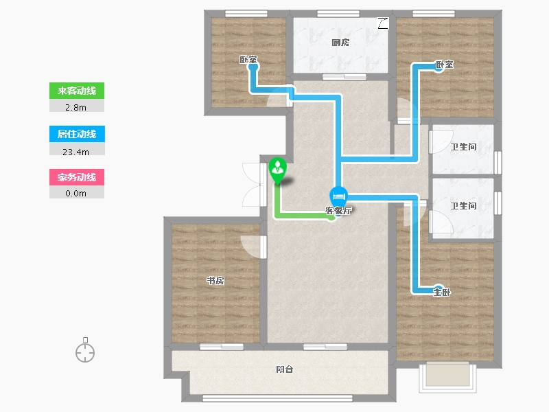 山东省-济南市-玉鑫悦府-112.23-户型库-动静线