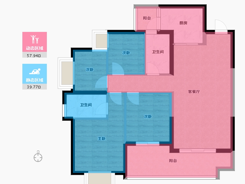 广东省-揭阳市-半岛明珠-87.01-户型库-动静分区