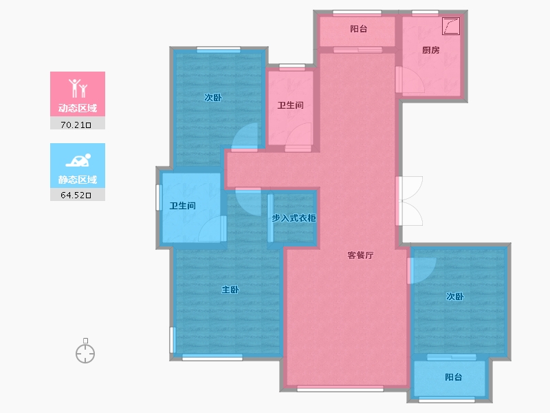 河北省-邢台市-南宫府-120.00-户型库-动静分区