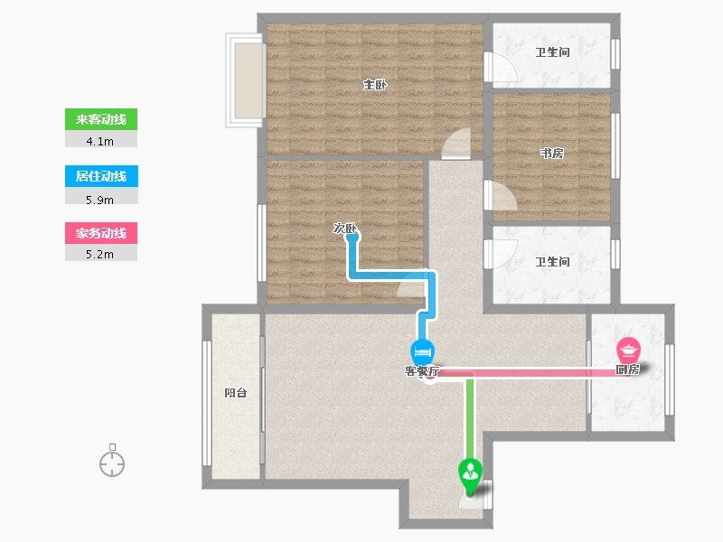 河北省-保定市-香邑澜庭-113.00-户型库-动静线