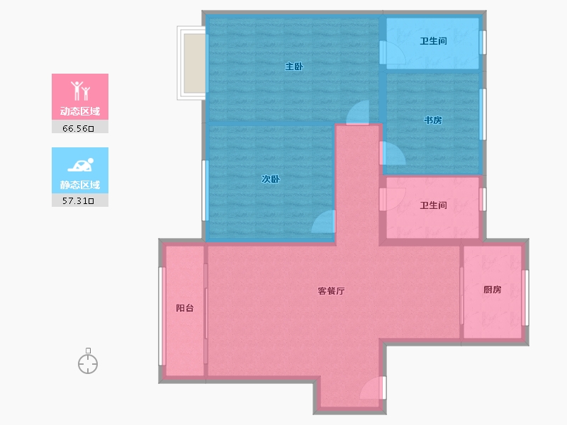 河北省-保定市-香邑澜庭-113.00-户型库-动静分区