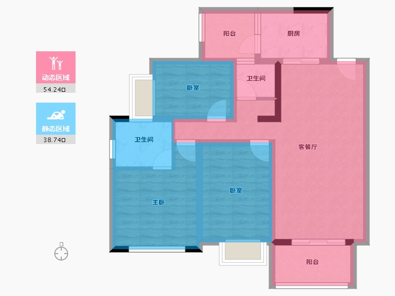 四川省-成都市-西江河畔-81.72-户型库-动静分区