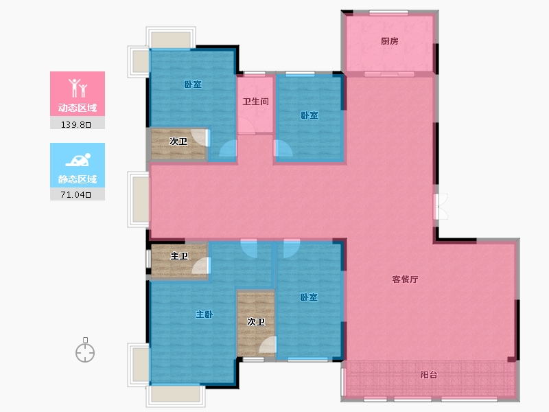 江西省-九江市-中基壹号-207.24-户型库-动静分区