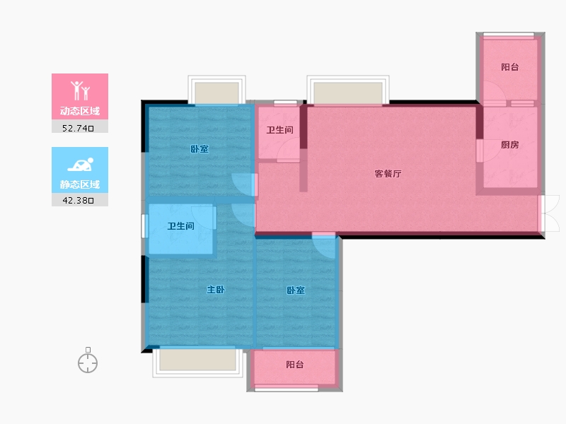 四川省-成都市-西江河畔-84.29-户型库-动静分区