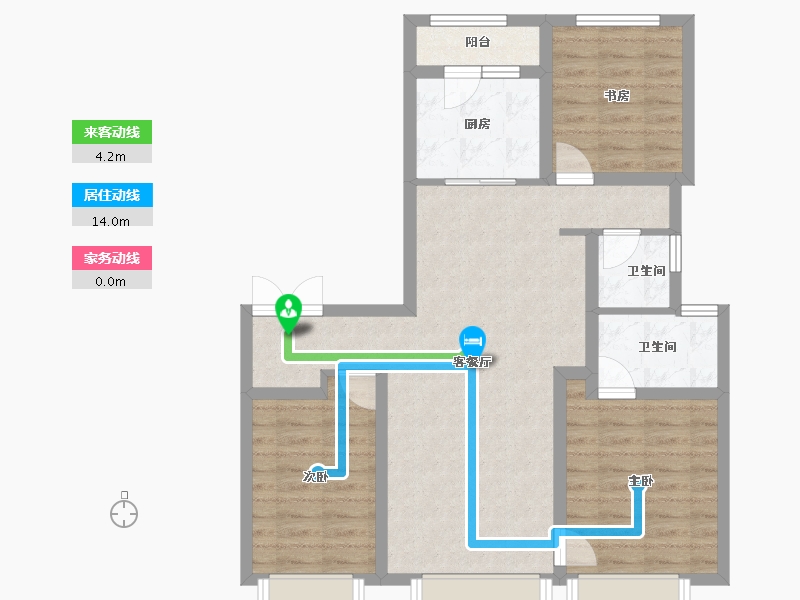 山西省-太原市-万科翡翠东第-81.56-户型库-动静线