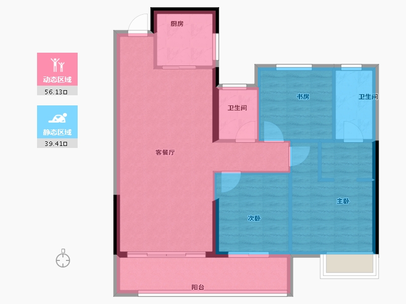 江西省-九江市-通源·天赐人家-86.47-户型库-动静分区