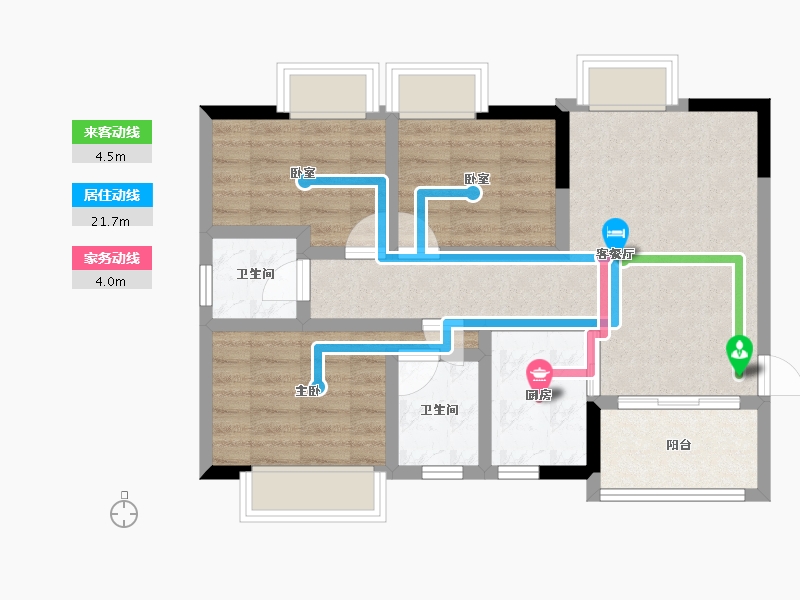 四川省-成都市-西江河畔-67.10-户型库-动静线