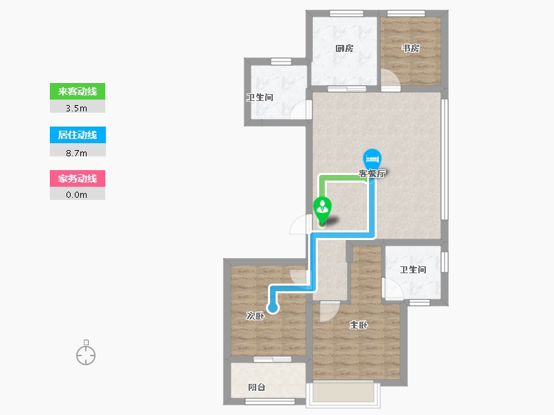 浙江省-金华市-绿城招商春熙明月-79.20-户型库-动静线