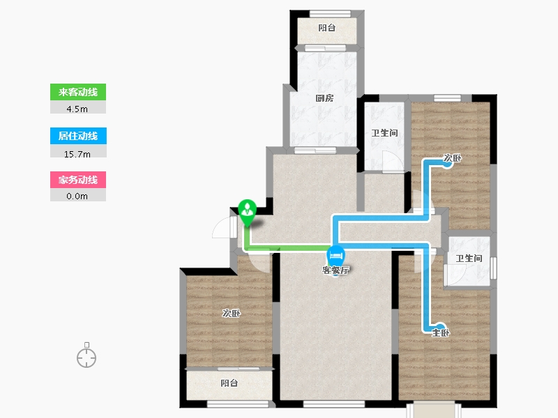 山东省-潍坊市-富春江豐泽苑-100.48-户型库-动静线