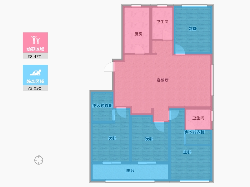 山东省-潍坊市-恒易·紫园-132.00-户型库-动静分区