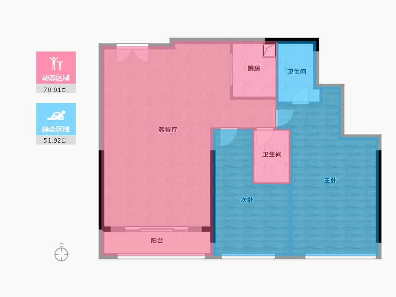 广东省-深圳市-宝能公馆VHOUSE-112.00-户型库-动静分区