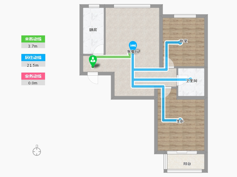 河北省-廊坊市-宏泰·龙河枫景-67.10-户型库-动静线