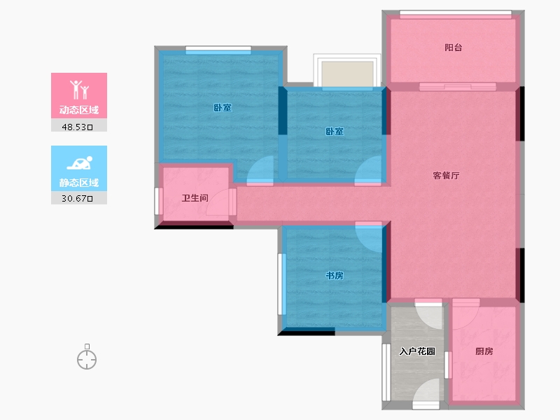 四川省-成都市-西江河畔-73.99-户型库-动静分区