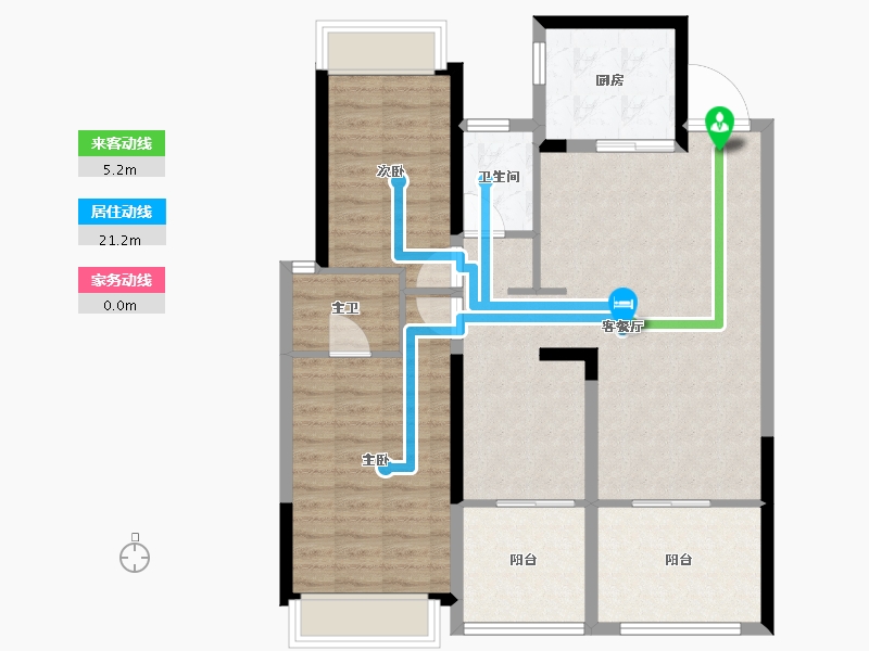 广东省-深圳市-越秀和樾府-92.00-户型库-动静线