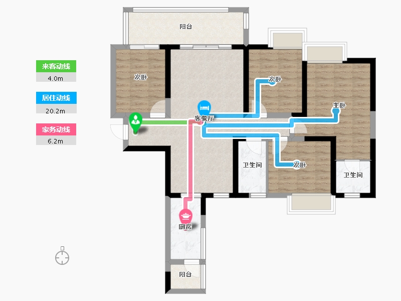 四川省-成都市-天府国际凤.凰城-98.57-户型库-动静线