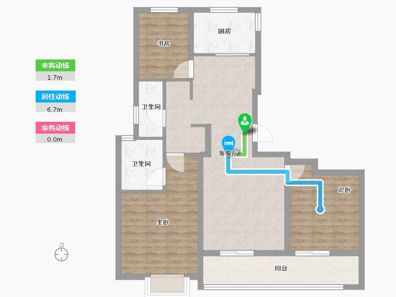 浙江省-金华市-绿城招商春熙明月-92.00-户型库-动静线