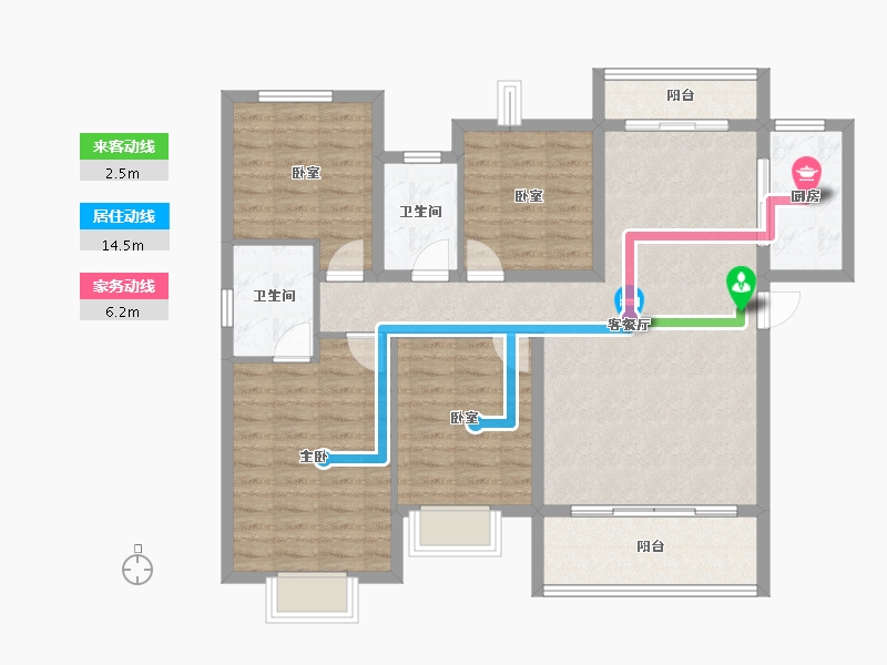 江西省-九江市-瑞昌奧园广场-105.56-户型库-动静线