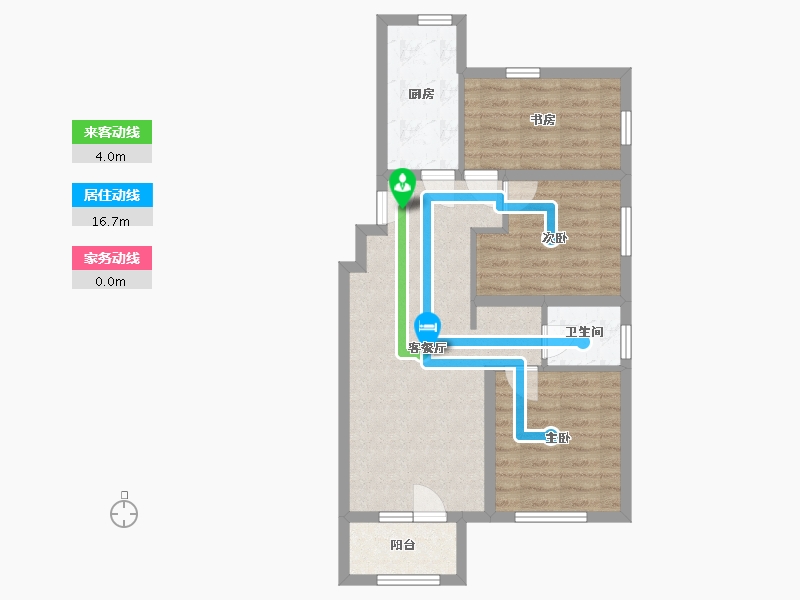 辽宁省-沈阳市-荣盛·锦绣学府-67.00-户型库-动静线