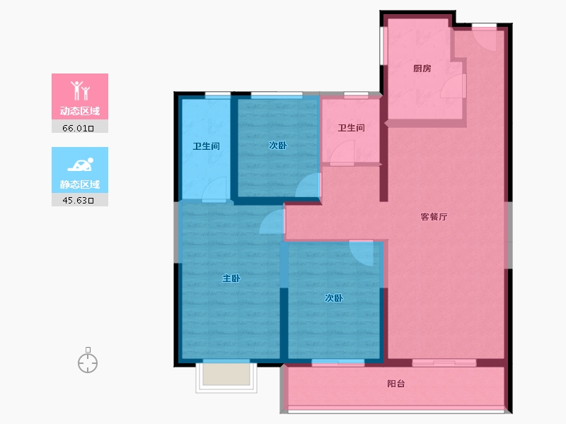 山西省-太原市-富力悦禧城-99.75-户型库-动静分区