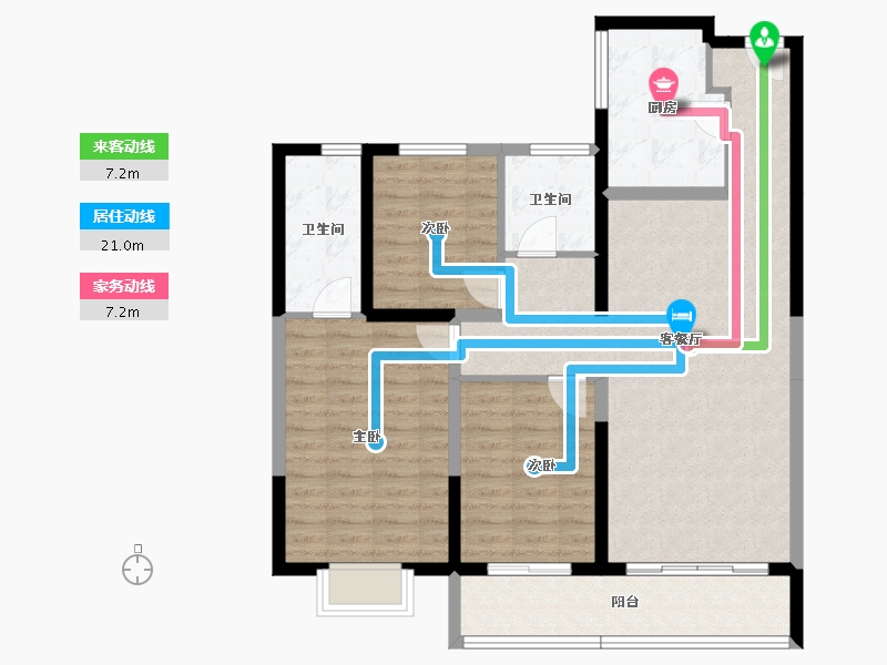 山西省-太原市-富力悦禧城-99.68-户型库-动静线