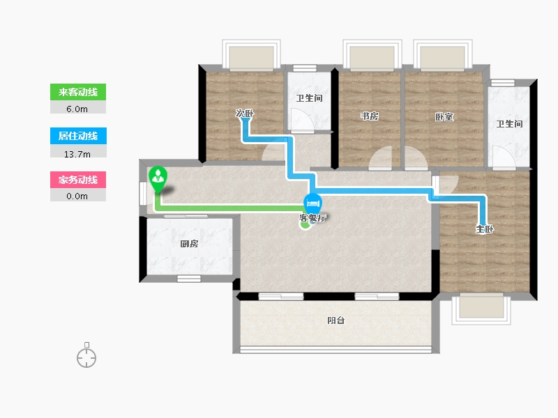 广东省-东莞市-和昌众筑中央松湖-94.01-户型库-动静线