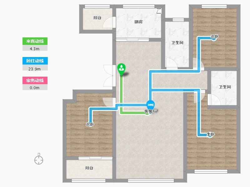 山东省-潍坊市-金庆名仁府-108.01-户型库-动静线