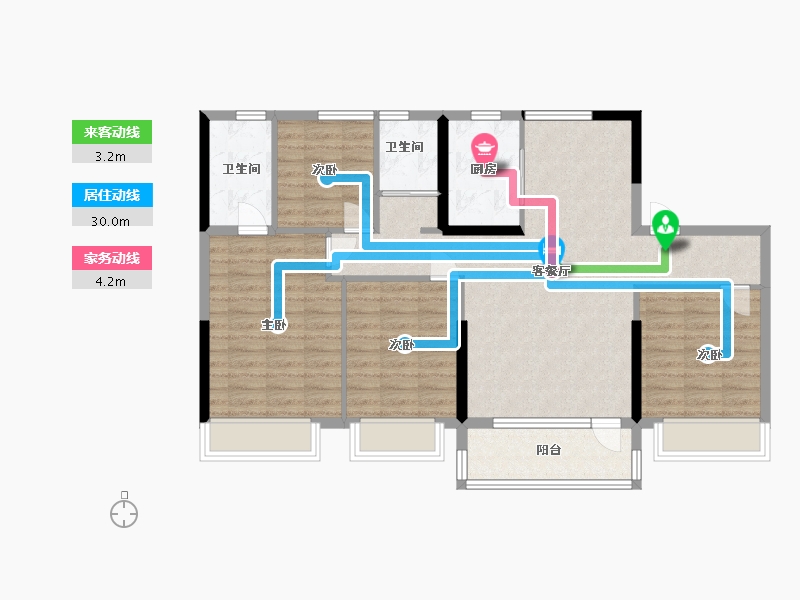 山东省-济南市-奥体·金茂府-99.00-户型库-动静线