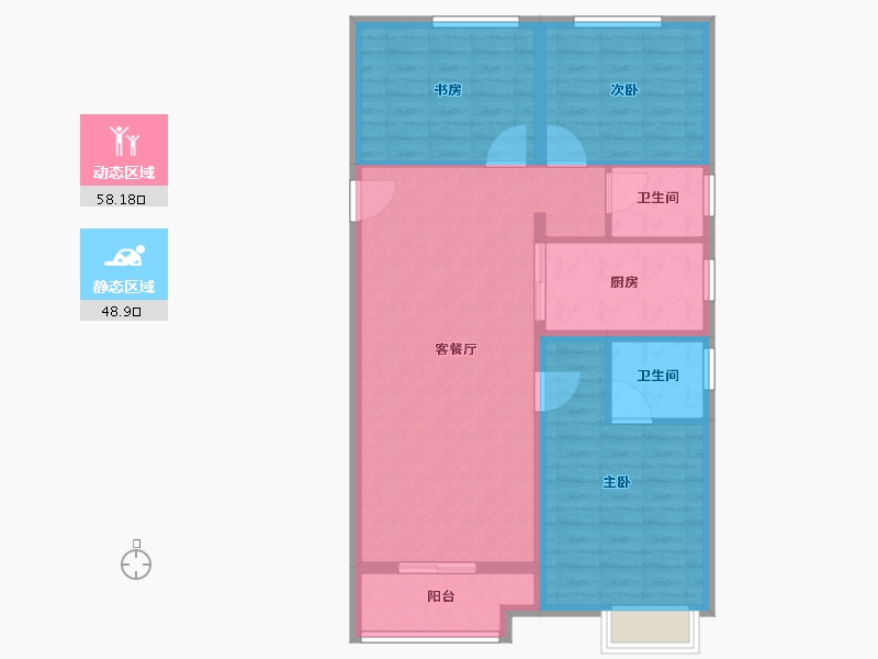 山西省-晋中市-新晋玖里-97.00-户型库-动静分区