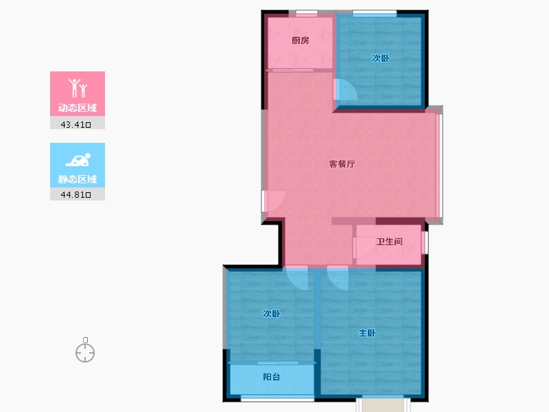 山东省-潍坊市-富春江豐泽苑-78.78-户型库-动静分区